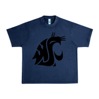 Navy washington state cougars football Urban Heavy Tee - StudioElite