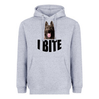 Heather Grey I Bite Heavyweight Hoodie - Bettercallsaul
