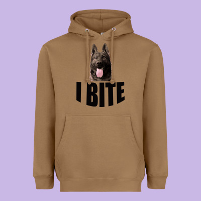I Bite Heavyweight Hoodie Designed By Bettercallsaul