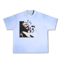 Grape Ice Original Portrait of Luciano Pavarotti Urban Heavy Tee - StudioElite