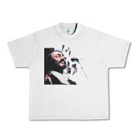 Lunar Rock Original Portrait of Luciano Pavarotti Urban Heavy Tee - StudioElite