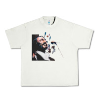Pistachio Original Portrait of Luciano Pavarotti Urban Heavy Tee - StudioElite
