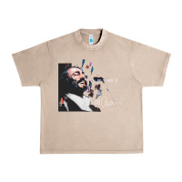 French Oak Original Portrait of Luciano Pavarotti Urban Heavy Tee - StudioElite