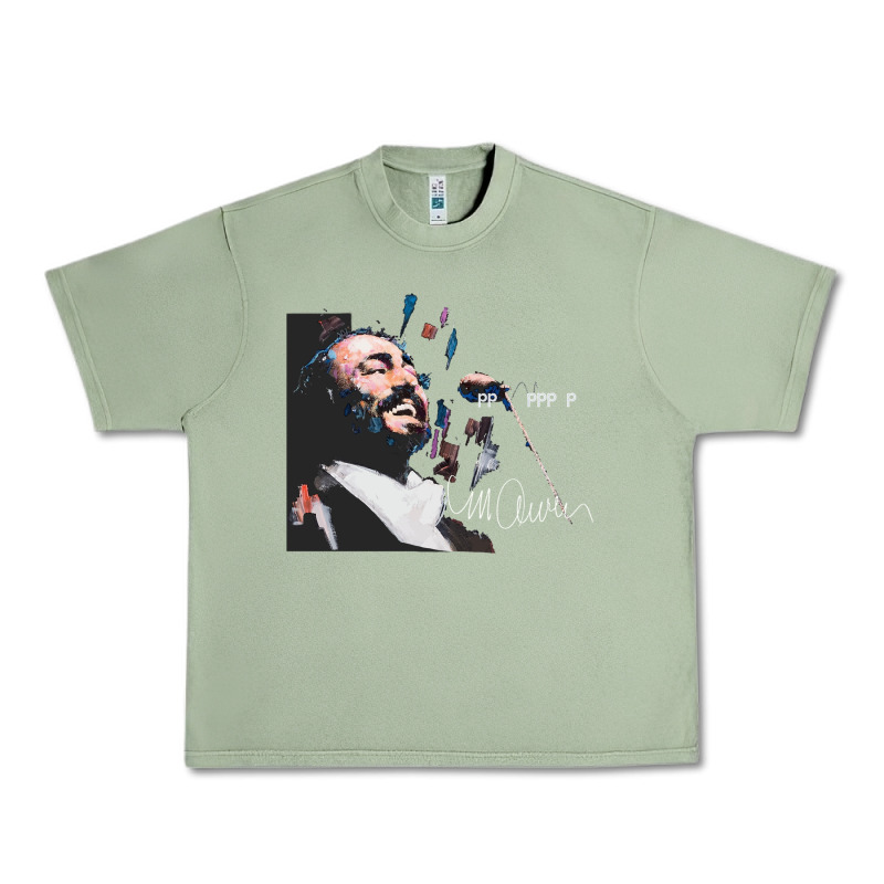 Original Portrait Of Luciano Pavarotti Urban Heavy Tee by StudioElite | Teevron