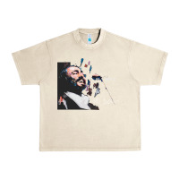 Sandshell Original Portrait of Luciano Pavarotti Urban Heavy Tee - StudioElite