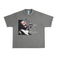 Tornado Original Portrait of Luciano Pavarotti Urban Heavy Tee - StudioElite