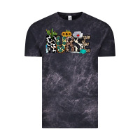 Cloud Black nurse leopard and cowhide Vintage Tee - CowhideDigitalArt