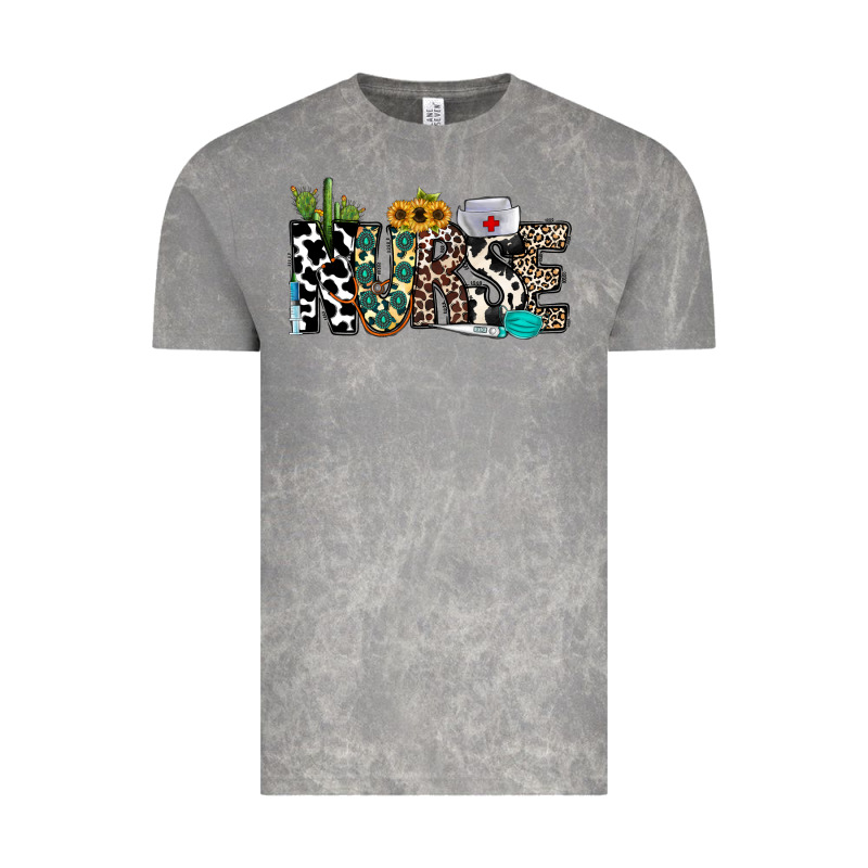 Nurse Leopard And Cowhide Vintage Tee by CowhideDigitalArt | Teevron