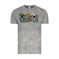 Cloud Rock nurse leopard and cowhide Vintage Tee - CowhideDigitalArt
