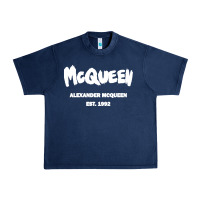 Navy Alexander Mcqueen Classic Urban Heavy Tee - StudioElite