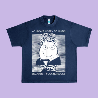 No I Don't Listen To Music Because It Fuckking Suckks T Shirt Urban Heavy Tee Designed By Studioelite