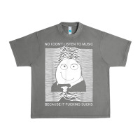 Tornado no i don't listen to music because it fuckking suckks t shirt Urban Heavy Tee - StudioElite