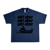 Navy vintage ski doo Urban Heavy Tee - StudioElite