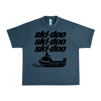 Midnight Navy vintage ski doo Urban Heavy Tee - StudioElite