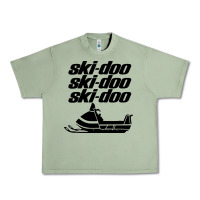 Oil Green vintage ski doo Urban Heavy Tee - StudioElite
