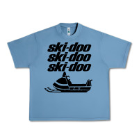 Pebble Blue vintage ski doo Urban Heavy Tee - StudioElite