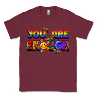 Burgundy you are enough Classic Tee - FaDigitalArtStudio