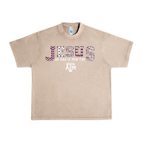 French Oak Texas A&m Aggies Jesus - Had 12 Men - Patterned Urban Heavy Tee - PixelFlow