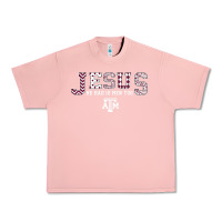 Salmon Texas A&m Aggies Jesus - Had 12 Men - Patterned Urban Heavy Tee - PixelFlow