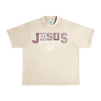 Sandshell Texas A&m Aggies Jesus - Had 12 Men - Patterned Urban Heavy Tee - PixelFlow