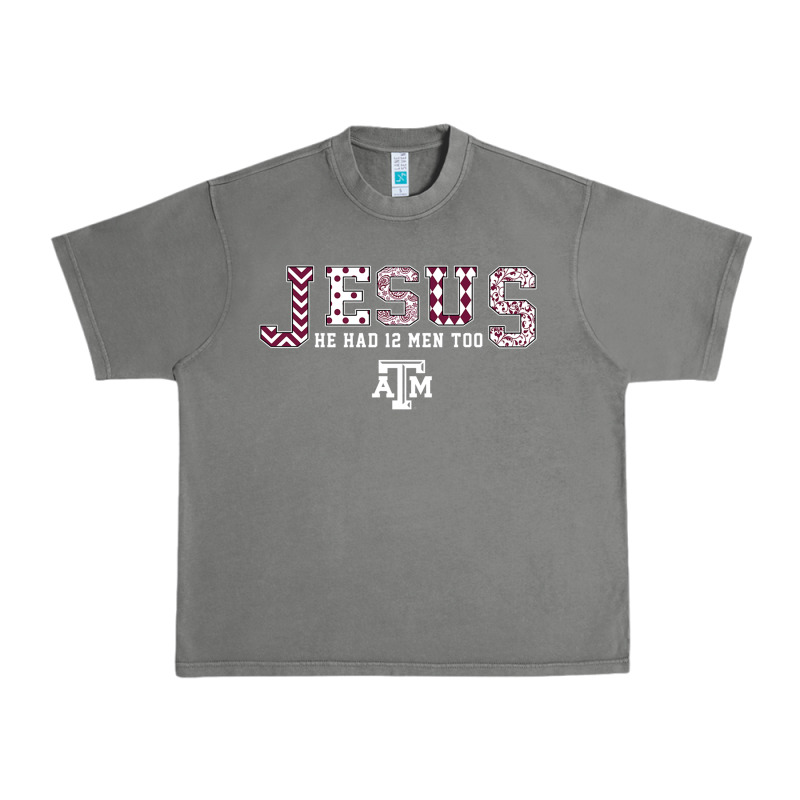 Texas A&m Aggies Jesus - Had 12 Men - Patterned Urban Heavy Tee by PixelFlow | Teevron