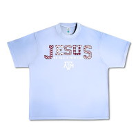 Grape Ice Texas A&m Aggies Jesus - Had 12 Men - Patterned Urban Heavy Tee - PixelFlow