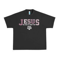 Pigment Black Texas A&m Aggies Jesus - Had 12 Men - Patterned Urban Heavy Tee - PixelFlow
