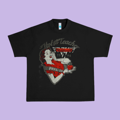 Hot Teacher Halen Essential Urban Heavy Tee Designed By Pixelflow
