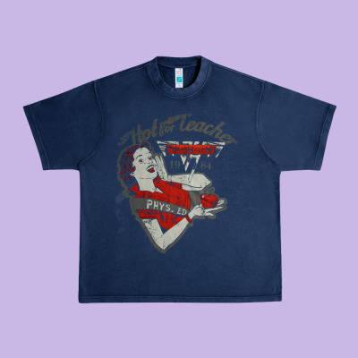 Hot Teacher Halen Essential Urban Heavy Tee Designed By Pixelflow