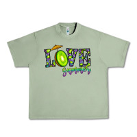 Oil Green love summer Urban Heavy Tee - CowhideDigitalArt