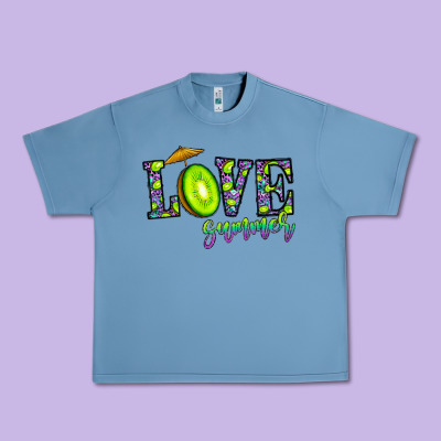 Love Summer Urban Heavy Tee Designed By Cowhidedigitalart