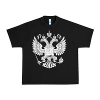Black russian double headed eagle for a russia fan gift t shirt Urban Heavy Tee - PixelFlow