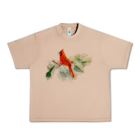 Burro wild red cardinal bird long sleeve Urban Heavy Tee - PixelFlow