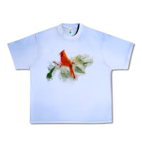 Grape Ice wild red cardinal bird long sleeve Urban Heavy Tee - PixelFlow