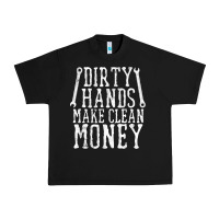 Black dirty hands make clean money t shirt wrench mechanic gift Urban Heavy Tee - PixelFlow