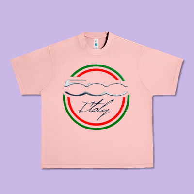 Fiat 500   Italy Urban Heavy Tee Designed By Pixelflow