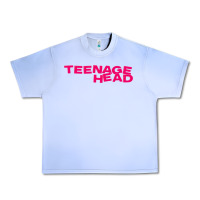 Grape Ice Teenage Head Print (Pink) Plain Urban Heavy Tee - PixelFlow
