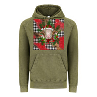 Vintage Olive Christmas merino Vintage Hoodie - BarkalooDesign