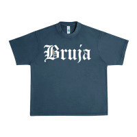 Midnight Navy womens bruja old english chola witchy v neck t shirt Urban Heavy Tee - PixelFlow