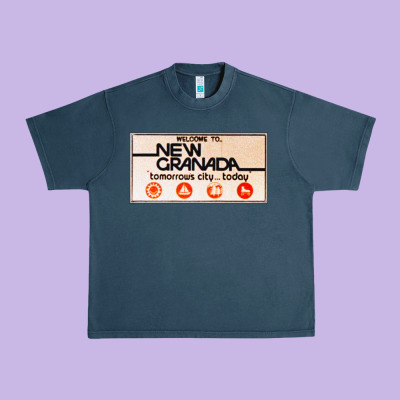 Welcome To New Granada! Urban Heavy Tee Designed By Pixelflow
