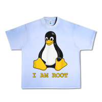 Grape Ice Linux Mascot Tux the Penguin I Am Root TShirt Men Women Kids Urban Heavy Tee - PixelFlow