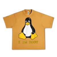 Peanut Butter Linux Mascot Tux the Penguin I Am Root TShirt Men Women Kids Urban Heavy Tee - PixelFlow