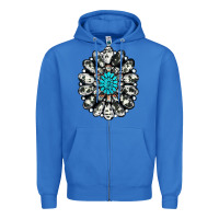 True Royal cowhide aztec gemstone Zipper Hoodie - RanaPortraitStore