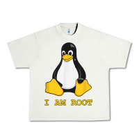 Pistachio Linux Mascot Tux the Penguin I Am Root TShirt Men Women Kids Urban Heavy Tee - PixelFlow