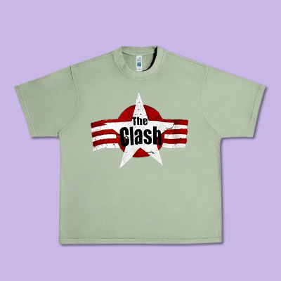 Old Rock 1976 Clash Urban Heavy Tee Designed By Pixelflow