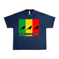 Navy THREE LITTLE BIRDS Urban Heavy Tee - PixelFlow