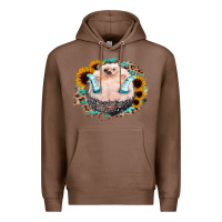 Chestnut Sunflower Leopard Hedgehog Premium Hoodie - Jasminsmagicworld
