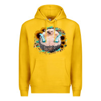 Lemon Sunflower Leopard Hedgehog Premium Hoodie - Jasminsmagicworld