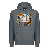 Rock Sunflower Leopard Hedgehog Premium Hoodie - Jasminsmagicworld