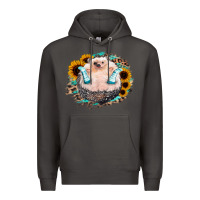 Smoke Sunflower Leopard Hedgehog Premium Hoodie - Jasminsmagicworld